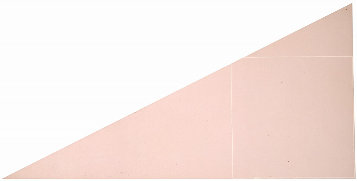 A Square Not Totally within a Triangle by Robert Mangold
