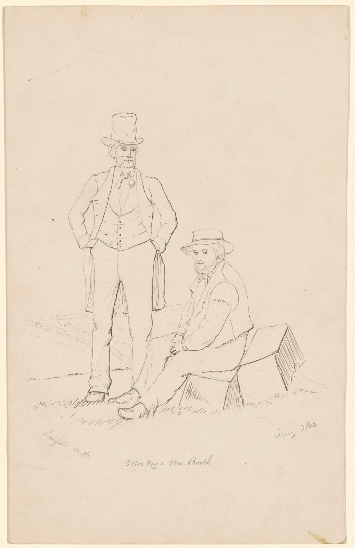 Mr. Way and Mr. Booth by James Wells Champney