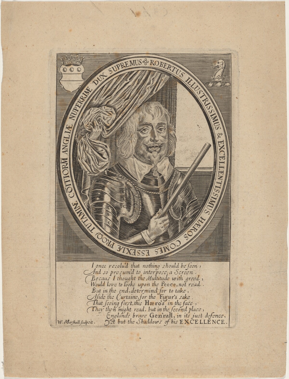 Robert Devereux, Third Earl of Essex by William Marshall