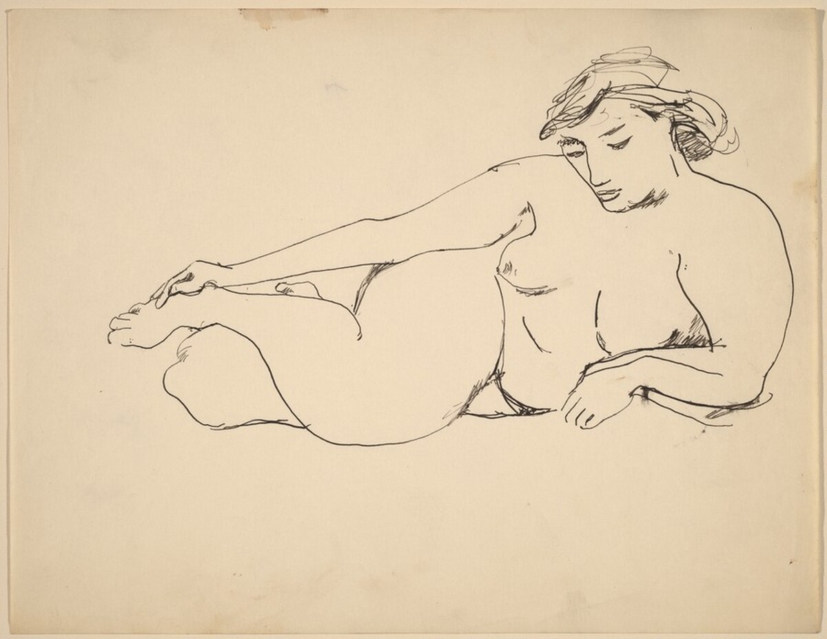 Reclining Female Nude by Mark Rothko