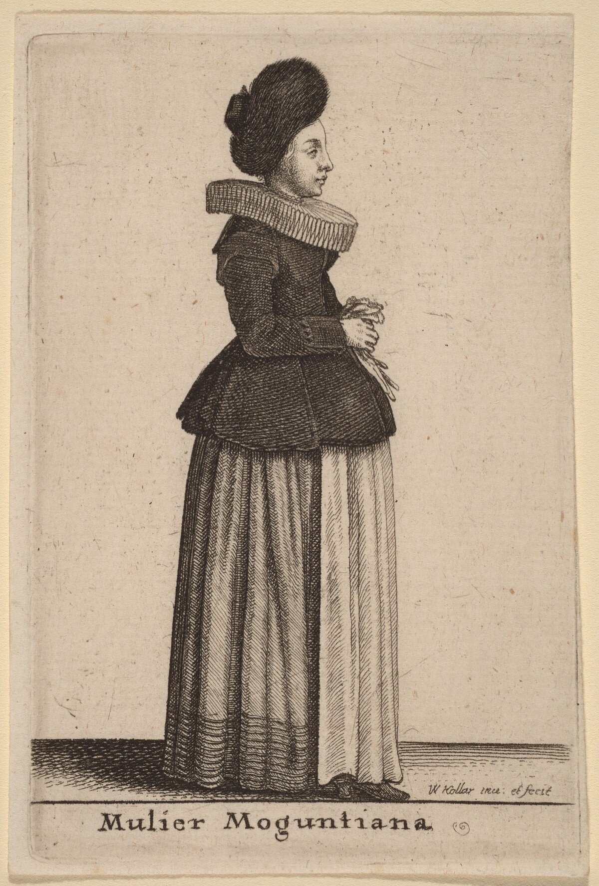 Mulier Moguntiana by Wenceslaus Hollar