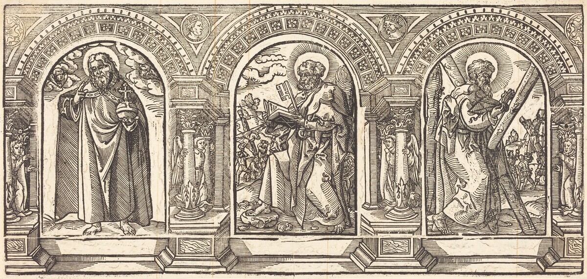 Christ and His Disciples II by German 16th Century after Martin Schongauer