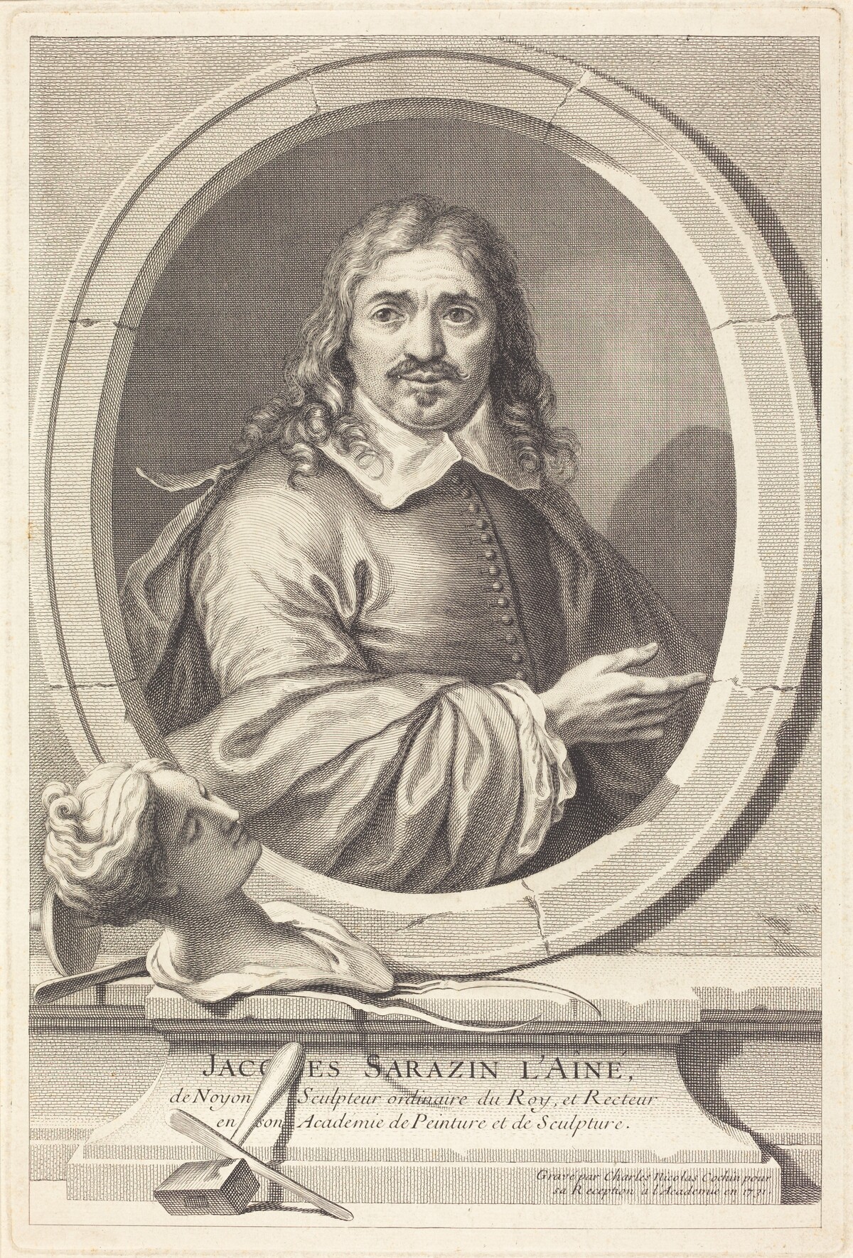 Jacques Sarazin the Elder by Charles-Nicolas Cochin I