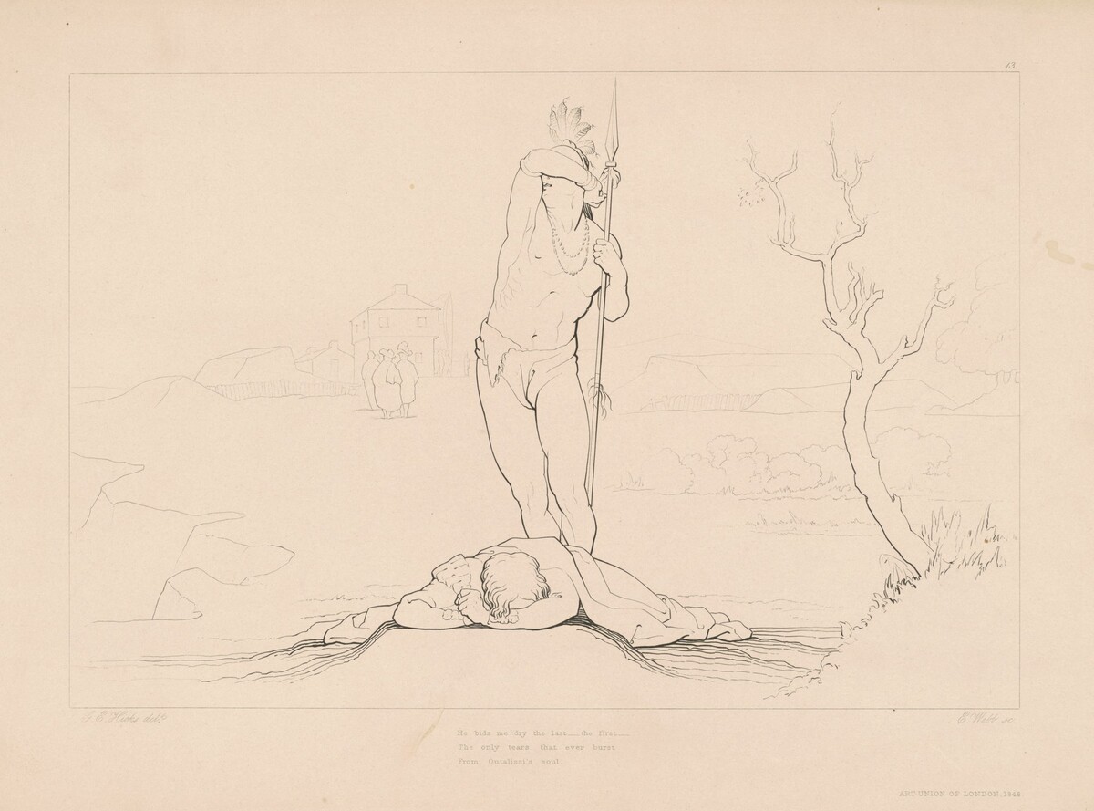 He Bids Me Dry the Last... by Edward Webb, after George Elgar Hicks