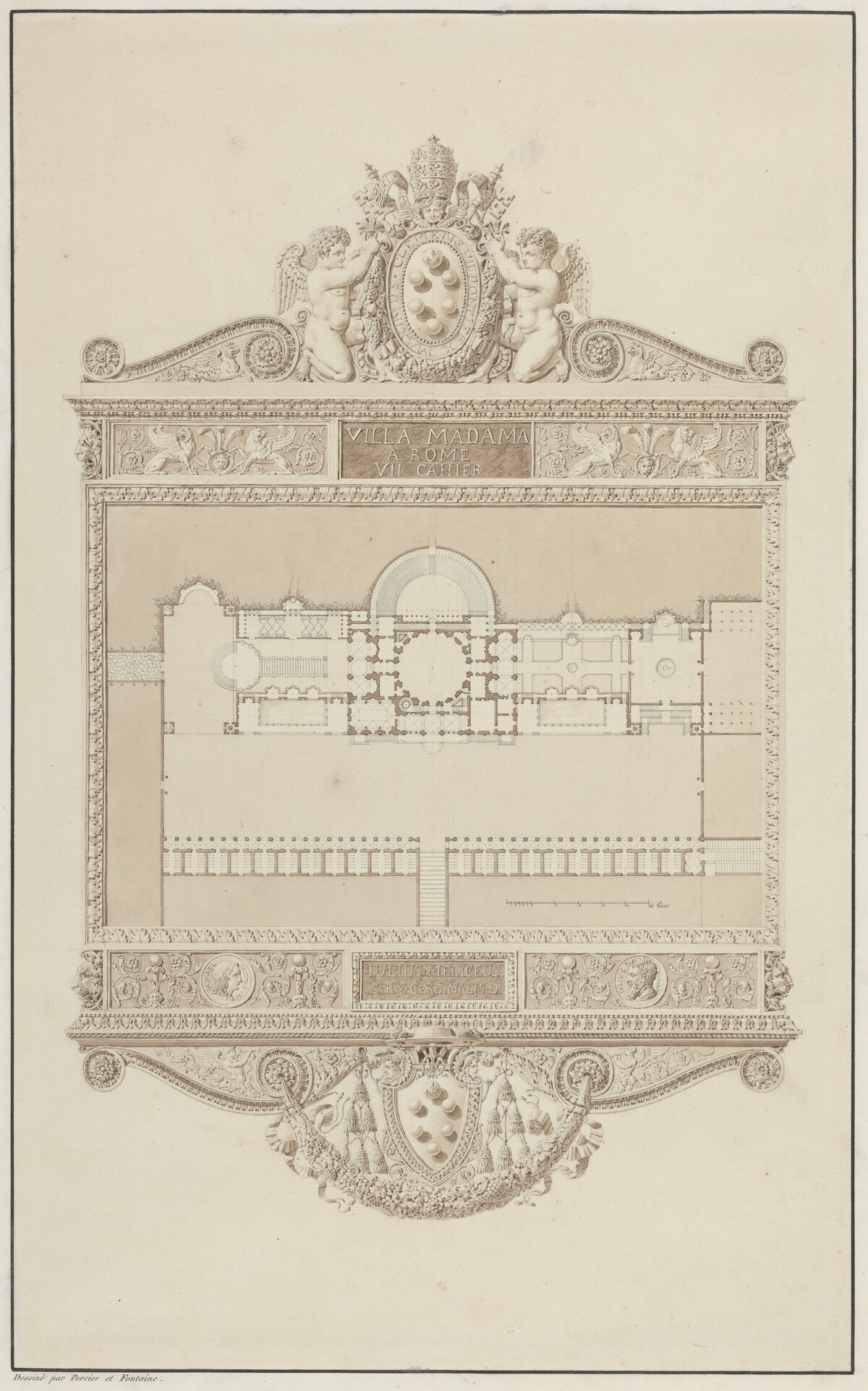 Villa Madama a Rome by Charles Percier and Pierre-François-Léonard Fontaine