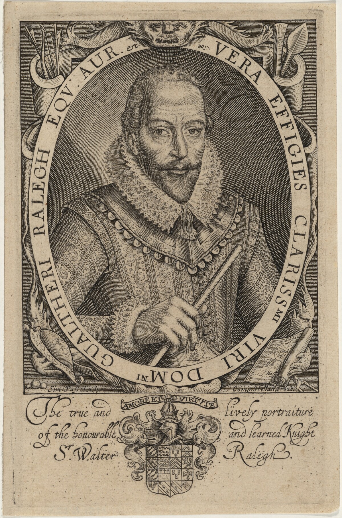 Sir Walter Raleigh by Simon de Passe