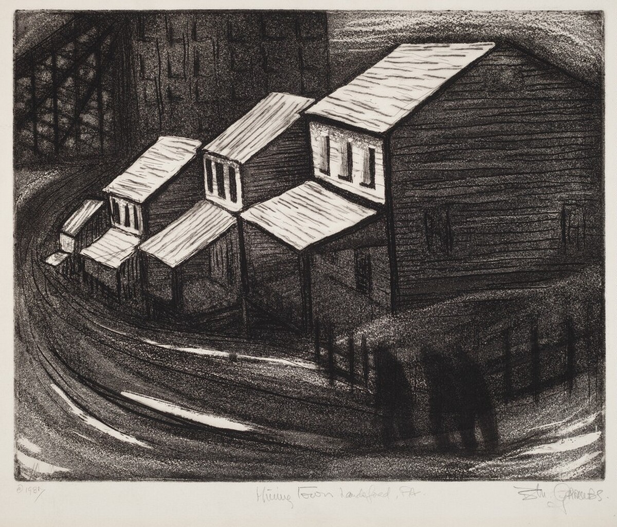 Mining Town, Landsford, PA by Blanche Grambs