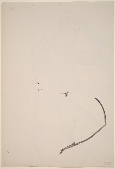 Untitled [line study] [verso]