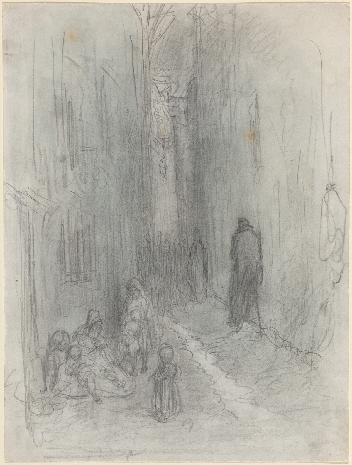 A Backstreet in London by Gustave Doré