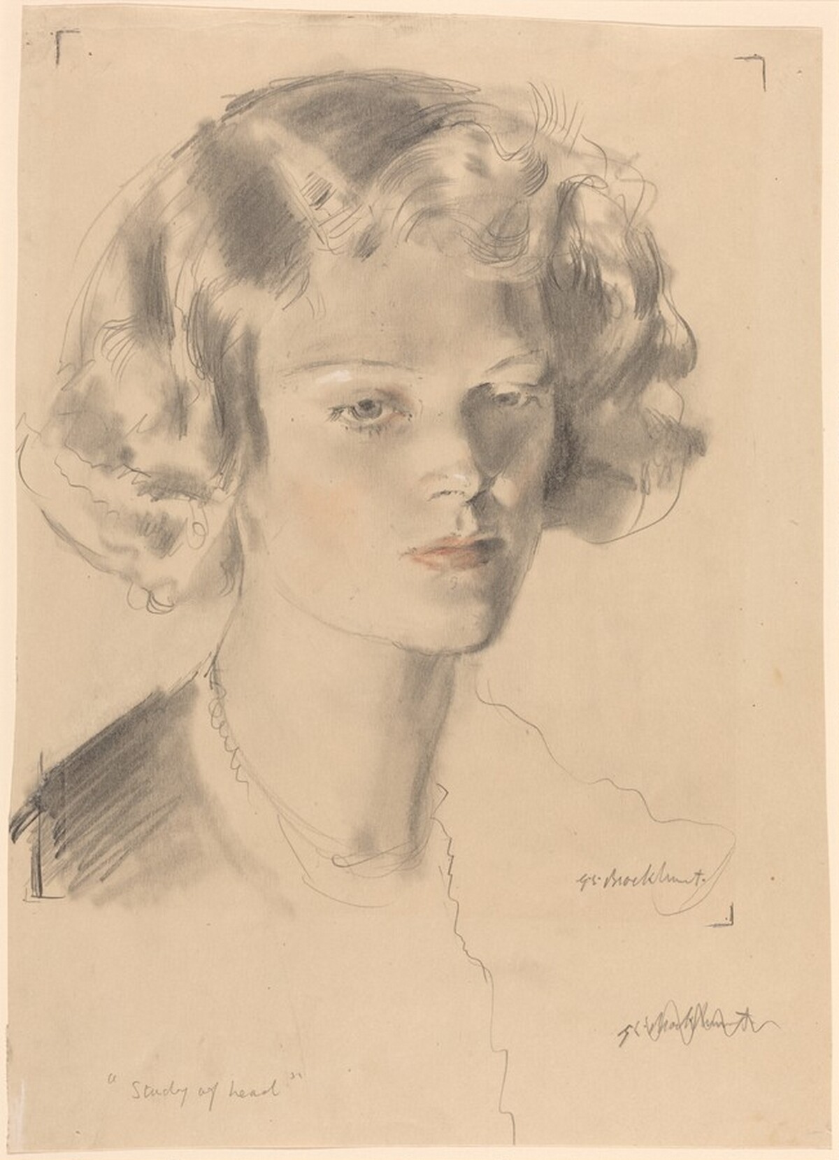 Study of Head by Gerald Leslie Brockhurst