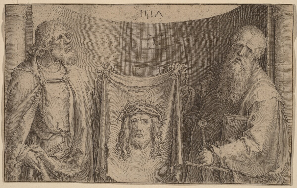 Saints Peter and Paul with the Vernicle by Lucas van Leyden