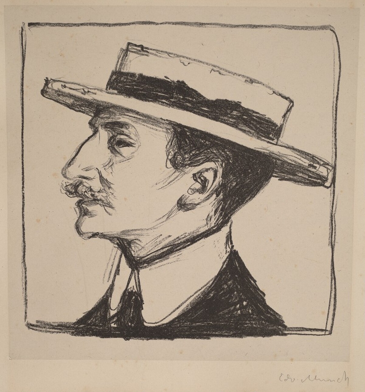 Emanuel Goldstein in a Hat by Edvard Munch