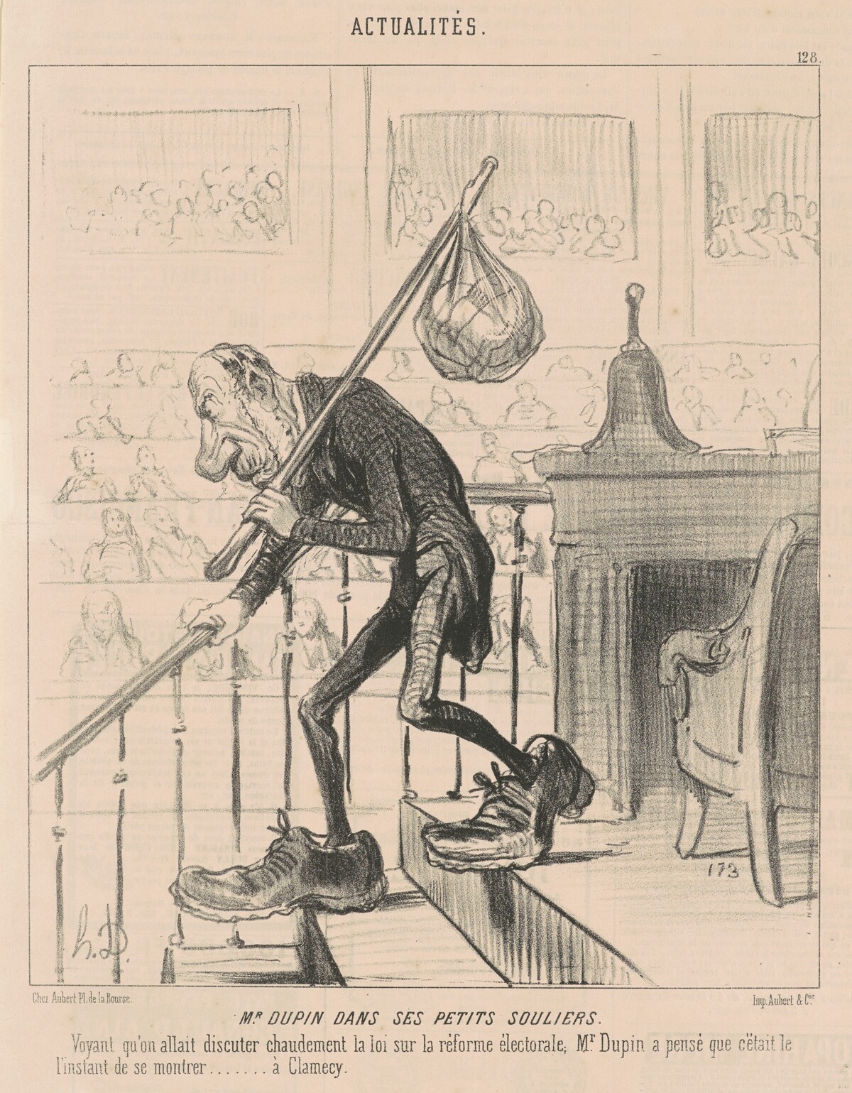 M. Dupin dans ses petits souliers by Honoré Daumier