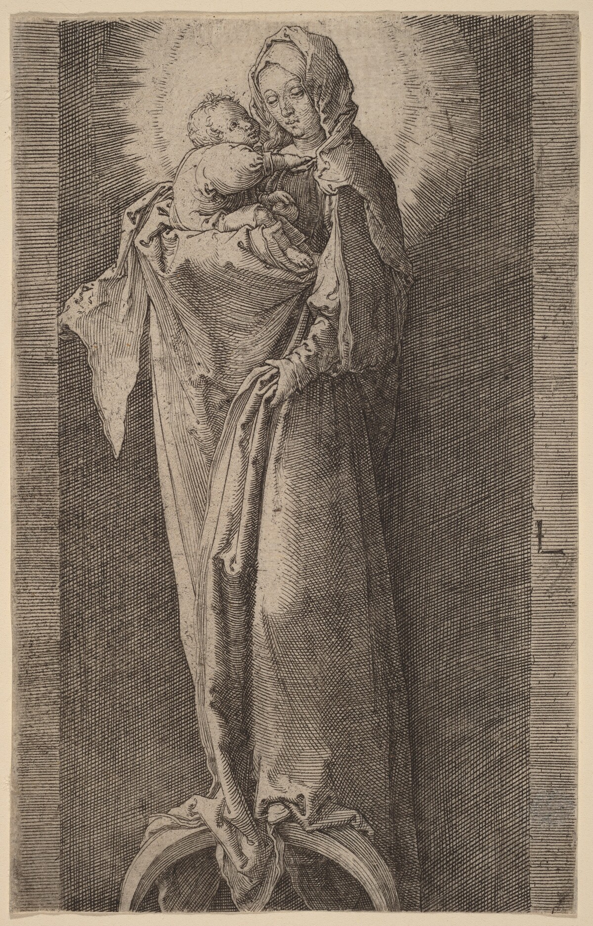 The Virgin in the Niche by Lucas van Leyden