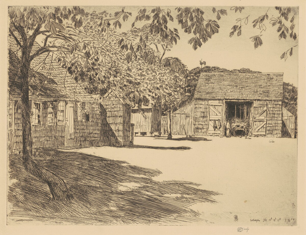 The Old Mulford Farm by Childe Hassam
