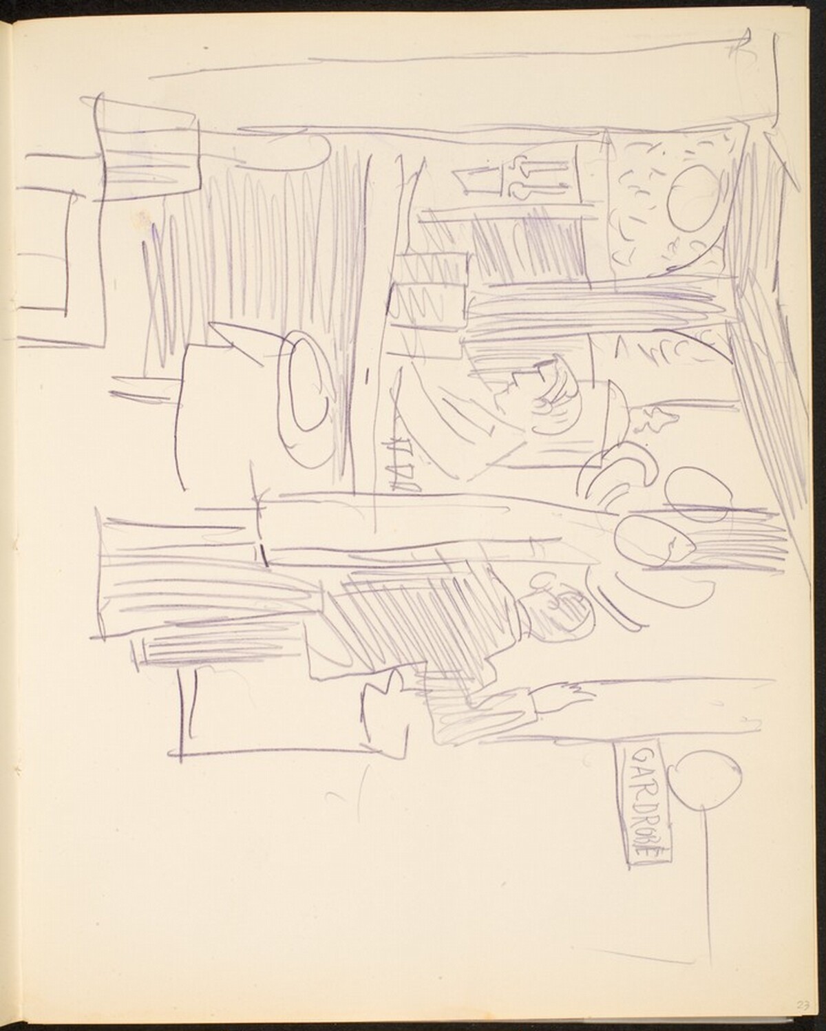 Barinterieur (Inside a Bar) [p. 23] by Max Beckmann