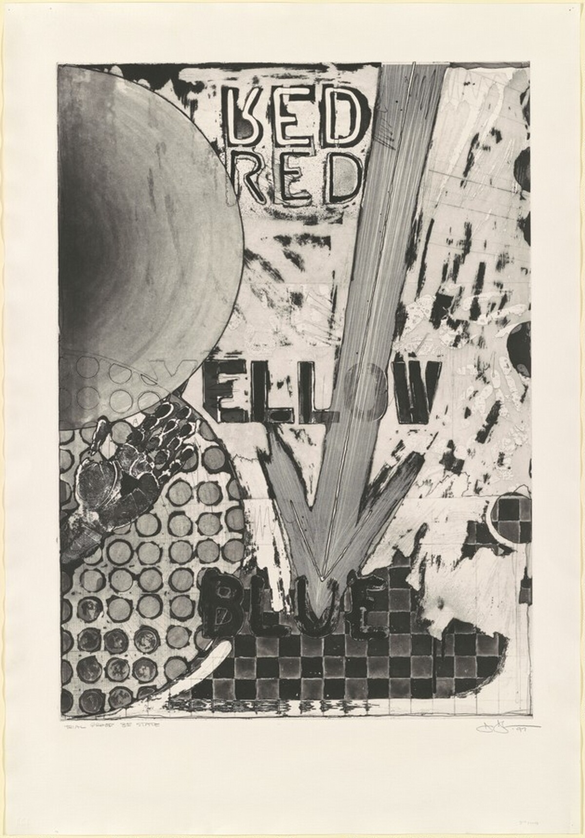 Untitled [trial proof of 3rd state] by Jasper Johns
