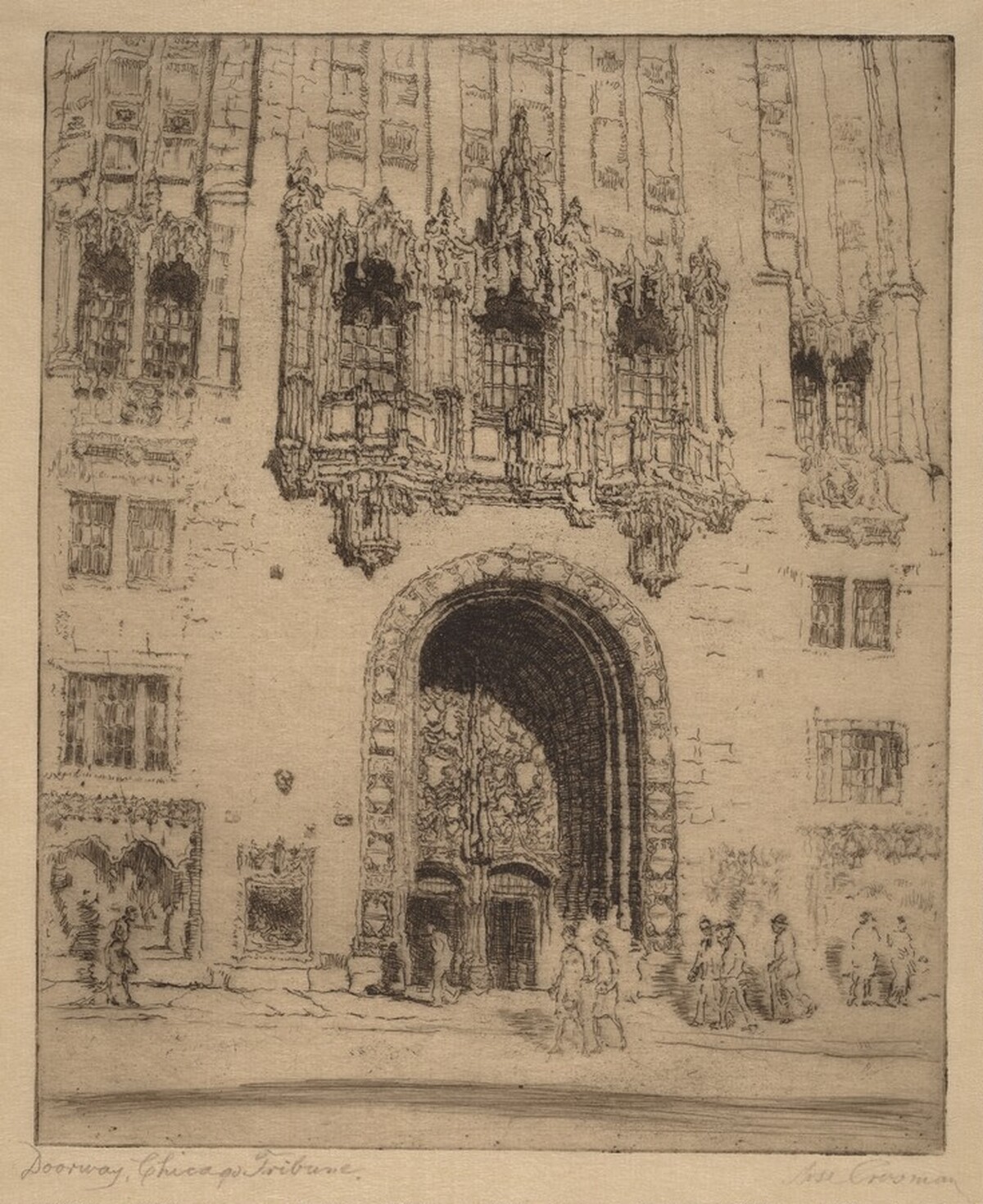 Doorway, Chicago Tribune by Rose Crosman