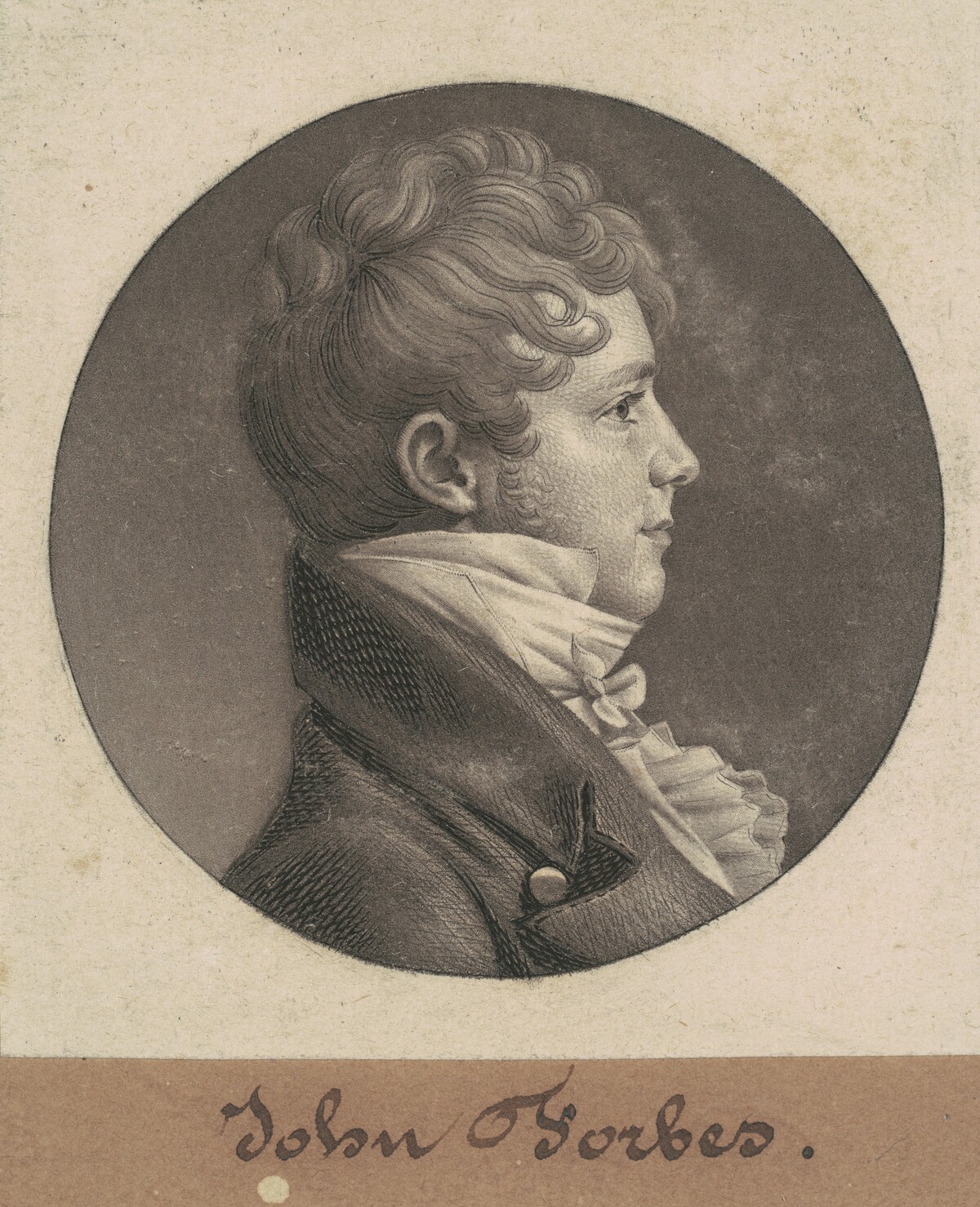John Goddard by Charles B. J. Févret de Saint-Mémin