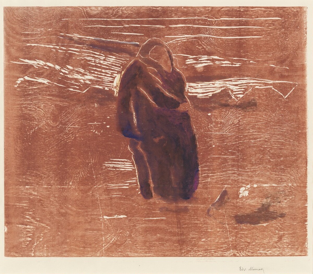 The Kiss in the Field by Edvard Munch