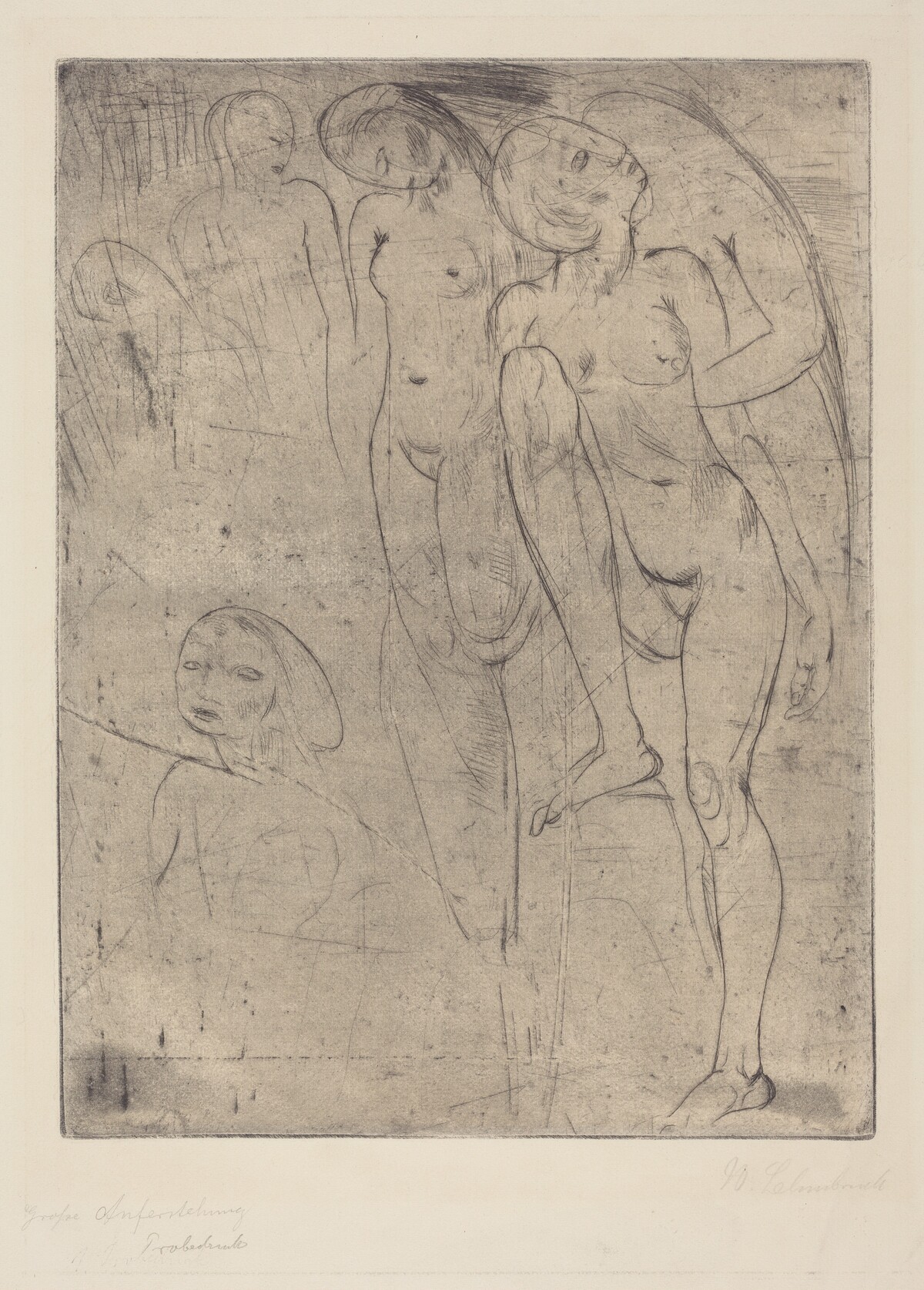 Large Resurrection (Grosse Auferstehung) by Wilhelm Lehmbruck