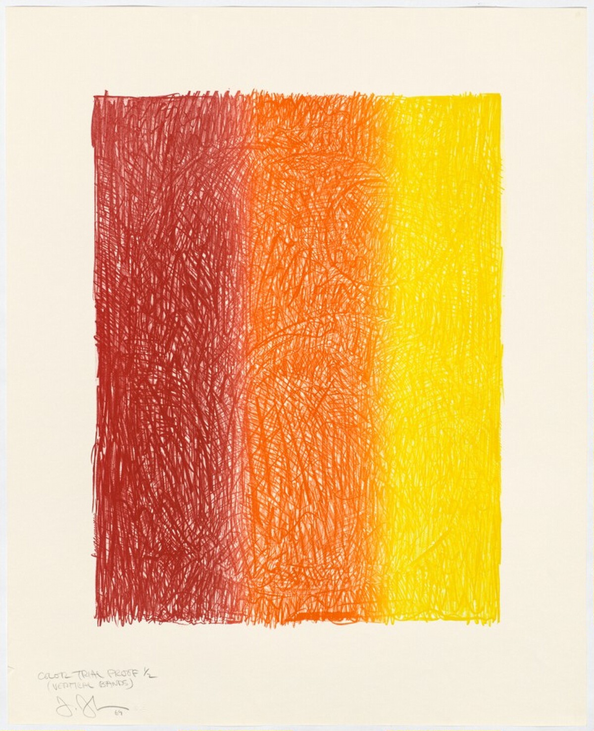 Figure 6 [color trial proof] by Jasper Johns