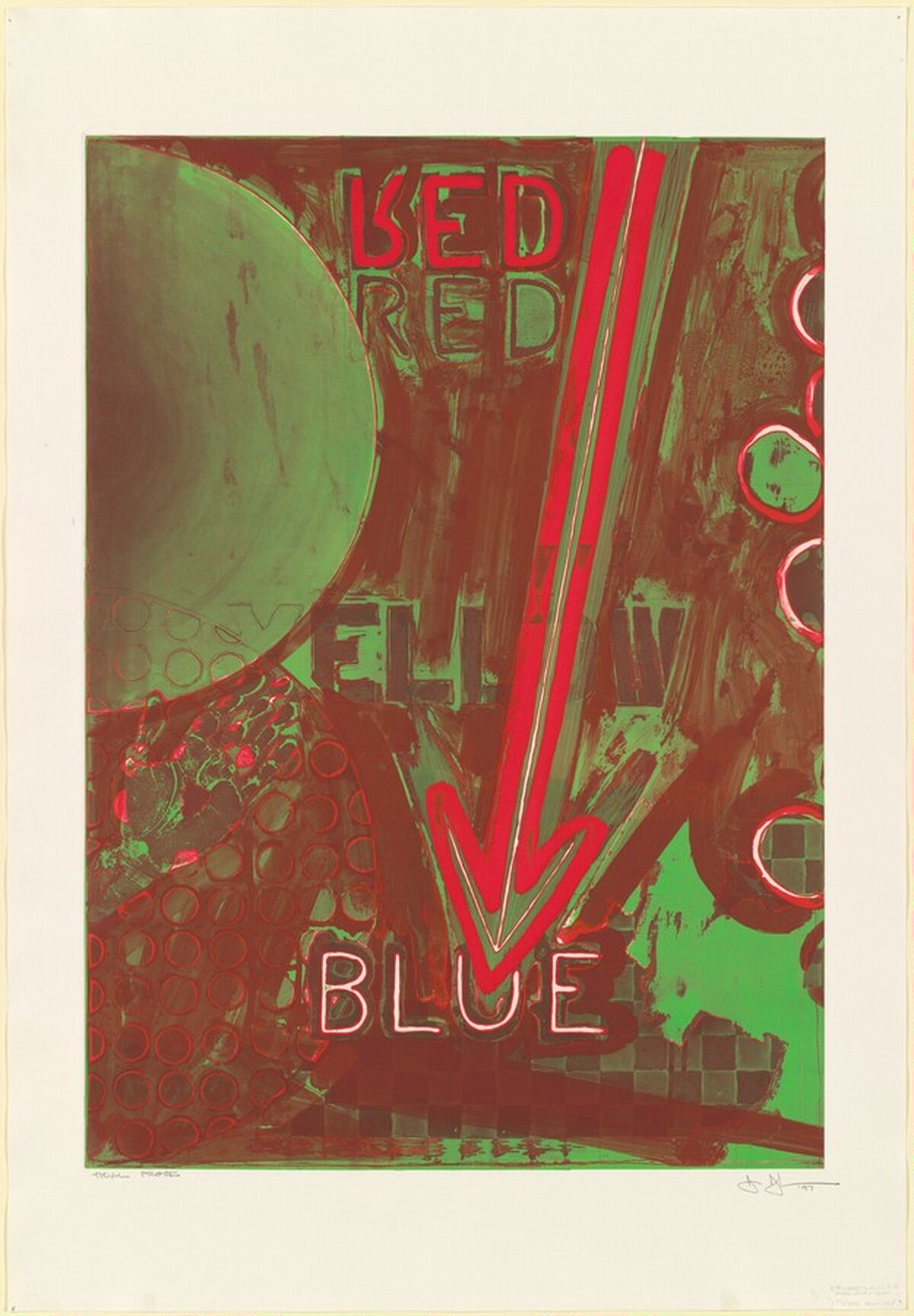 Untitled [trial proof] by Jasper Johns