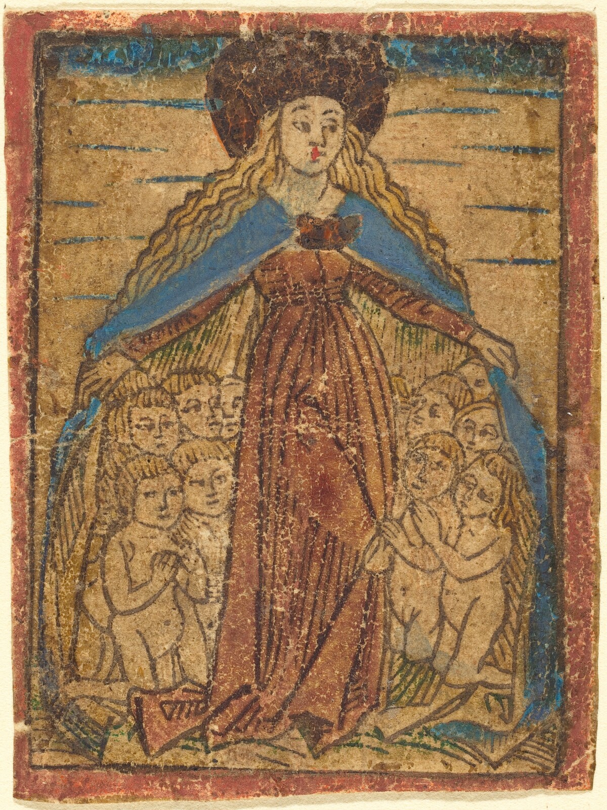 Madonna as Protectress by German 15th Century
