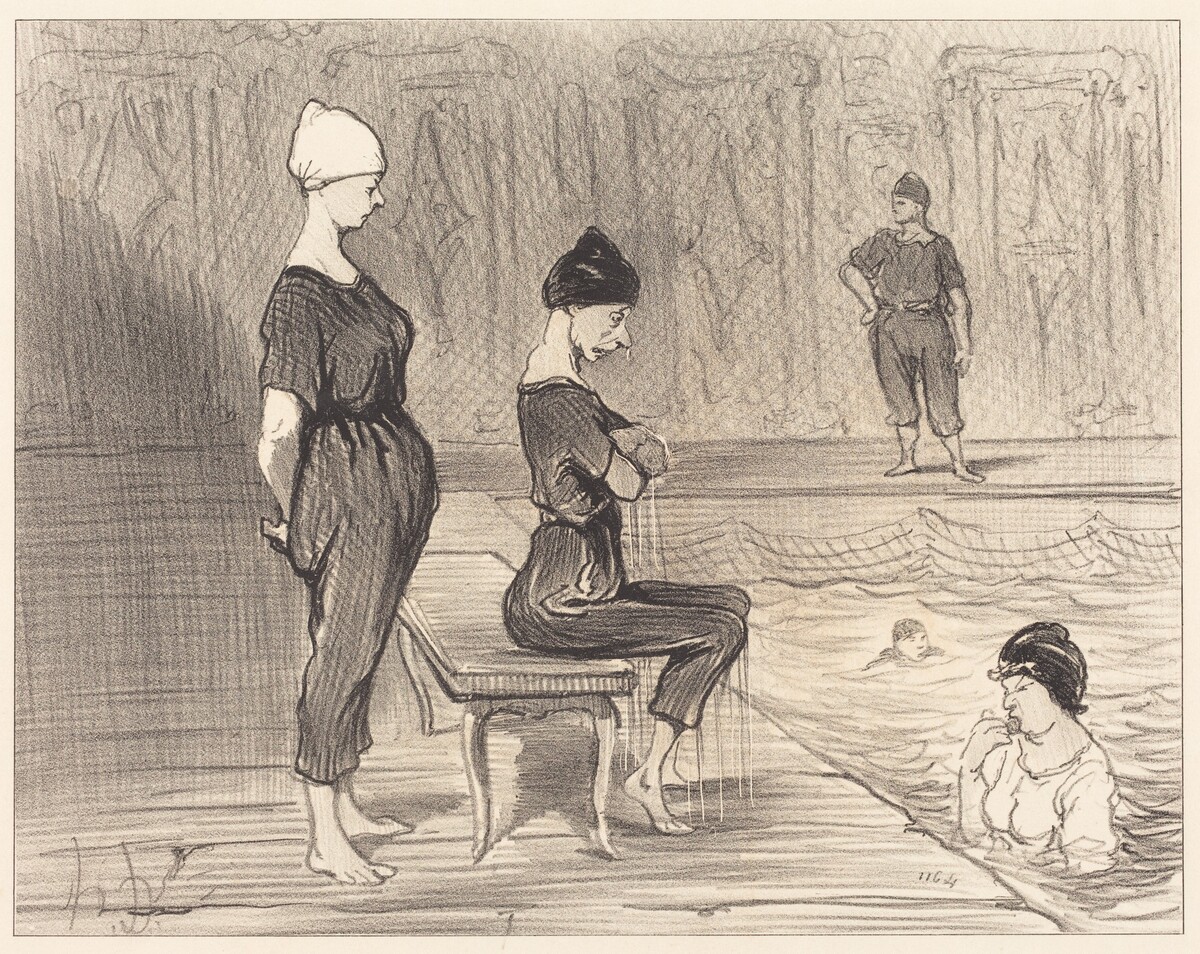 Fesant toutes partie de la plus belle moitié... by Honoré Daumier