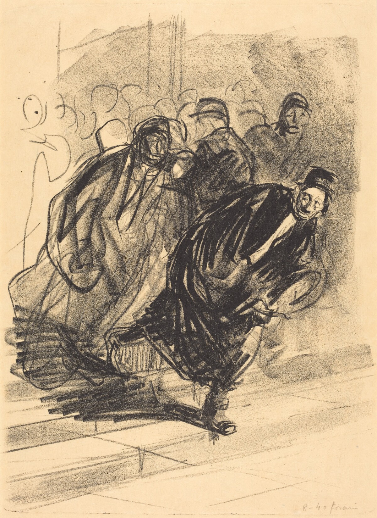 L'avocat pourchassé (The Lawyer Pursued) by Jean-Louis Forain