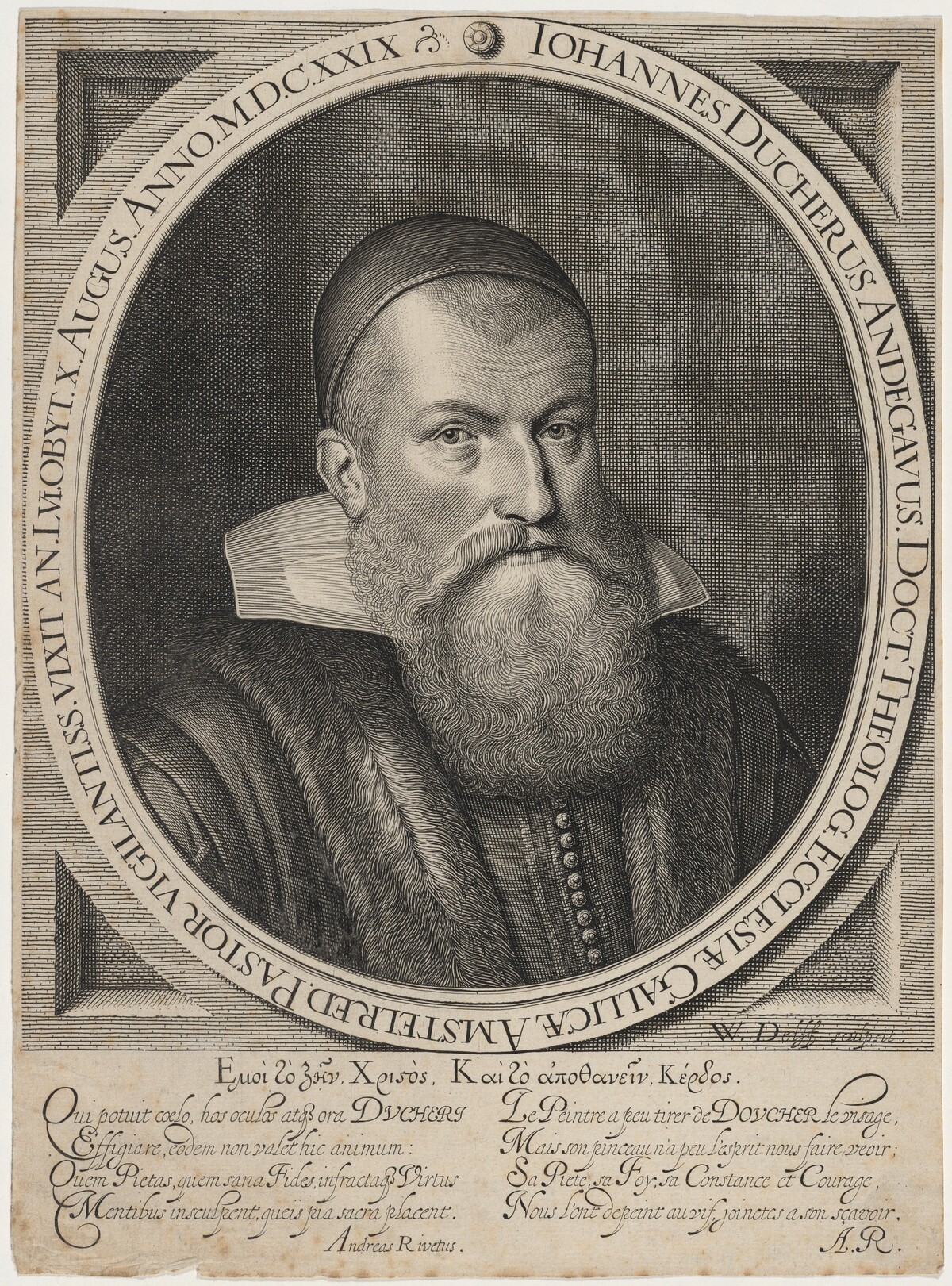 John Doucher, French Divine by Willem Jacobsz Delff