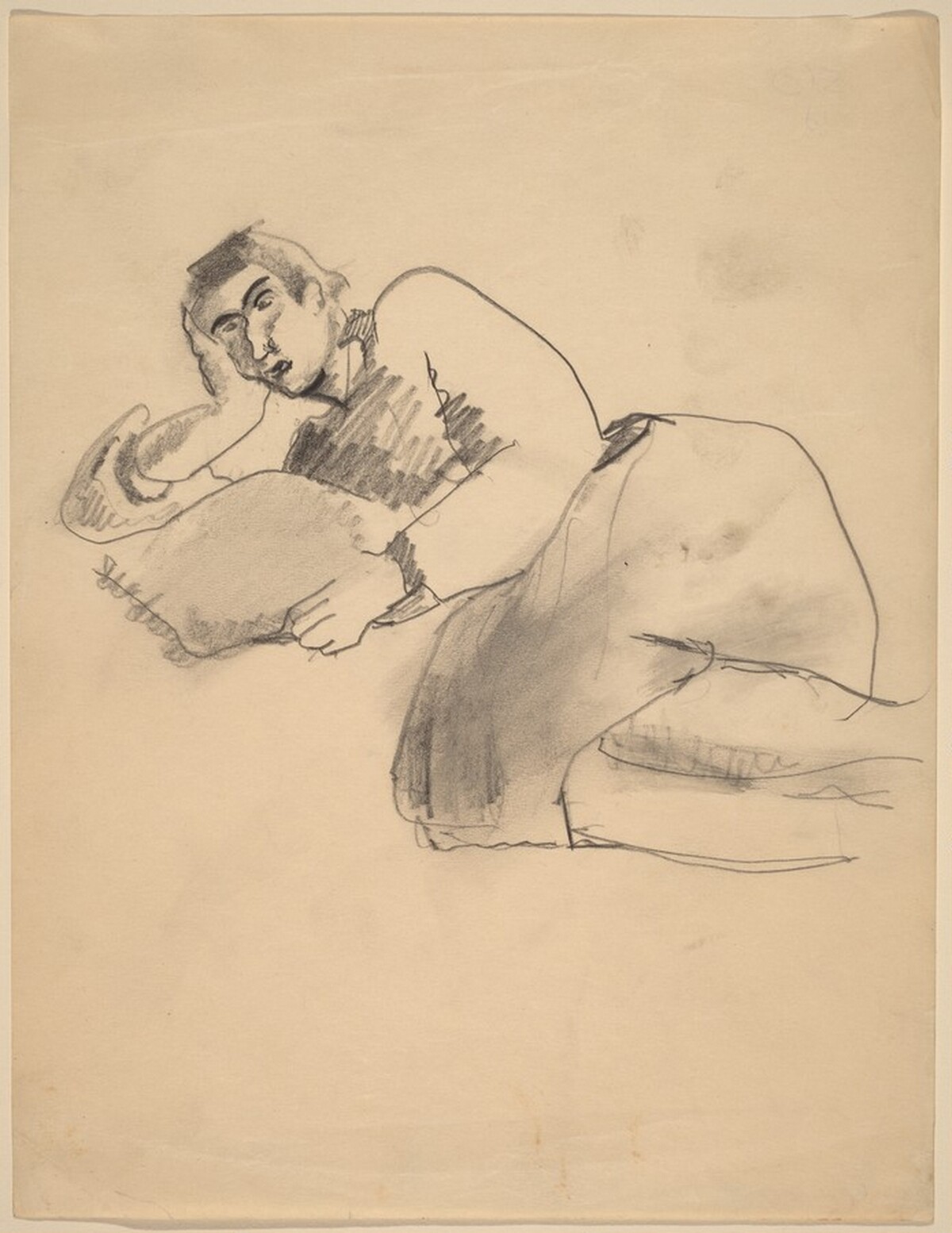 Woman Reclining to the Left, Pillow at Hand by Mark Rothko