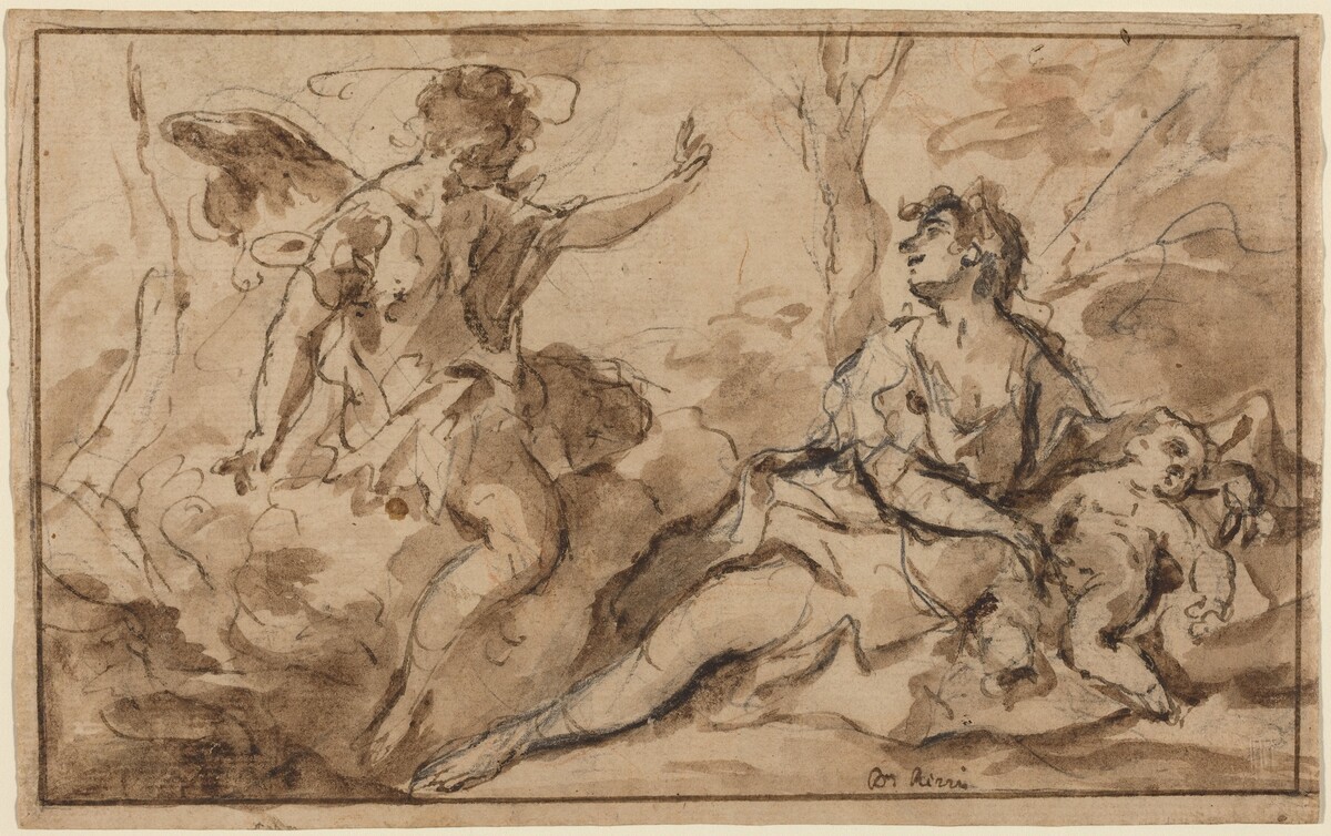 The Angel Appearing to Hagar and Ishmael by Sebastiano Ricci