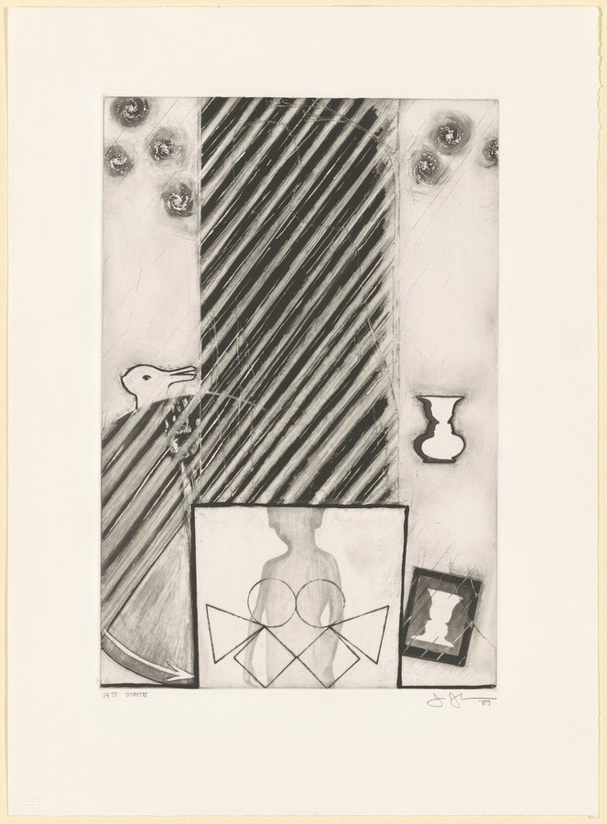 The Seasons (Spring) [state proof of 14th state] by Jasper Johns