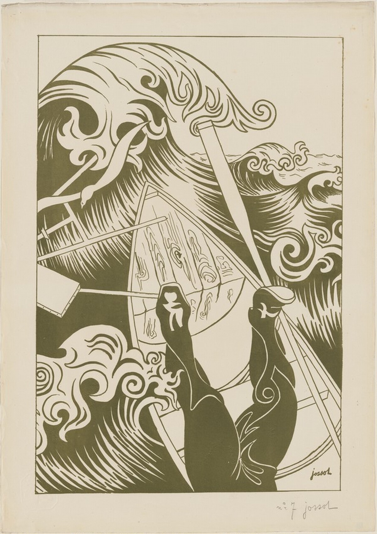The Wave (La Vague) by Henri-Gustave Jossot