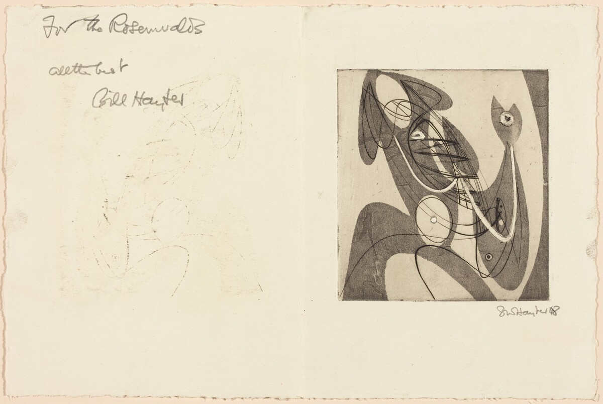 Greeting Card by Stanley William Hayter