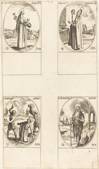 St. Barnabas, Apostle; St. Honofrius; St. Anthony of Padua; St. Basil the Great