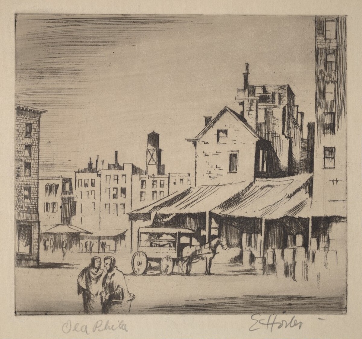 Old Philadelphia by Earl Horter