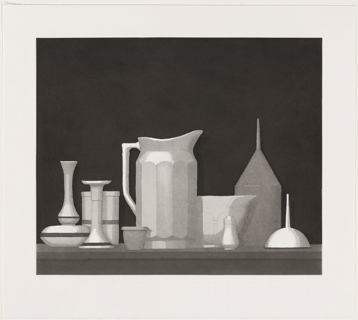 Viale [working proof 7] by William Bailey