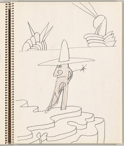 Cowboy Standing on a Mesa