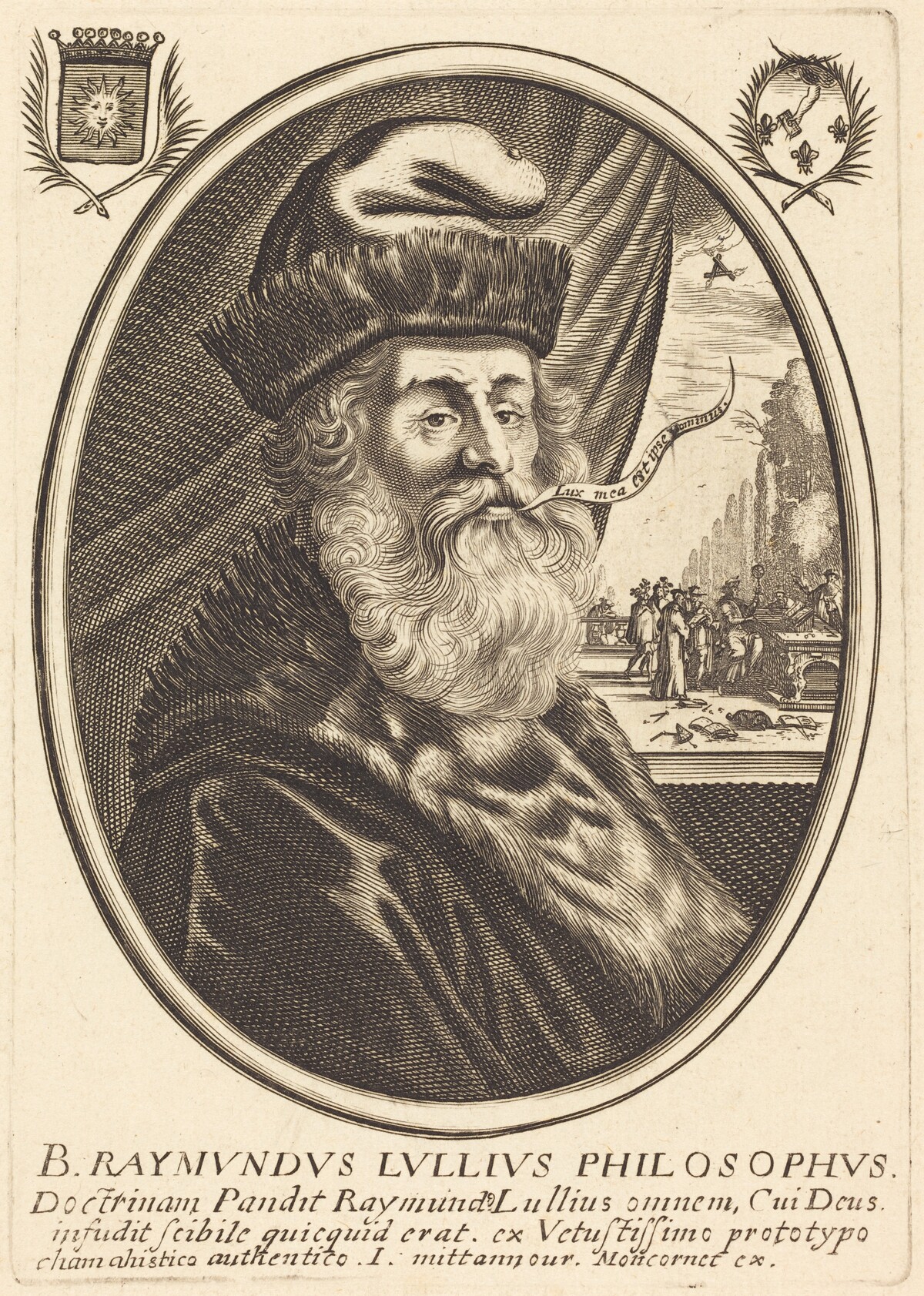 Raymond Lulle by Balthasar Moncornet