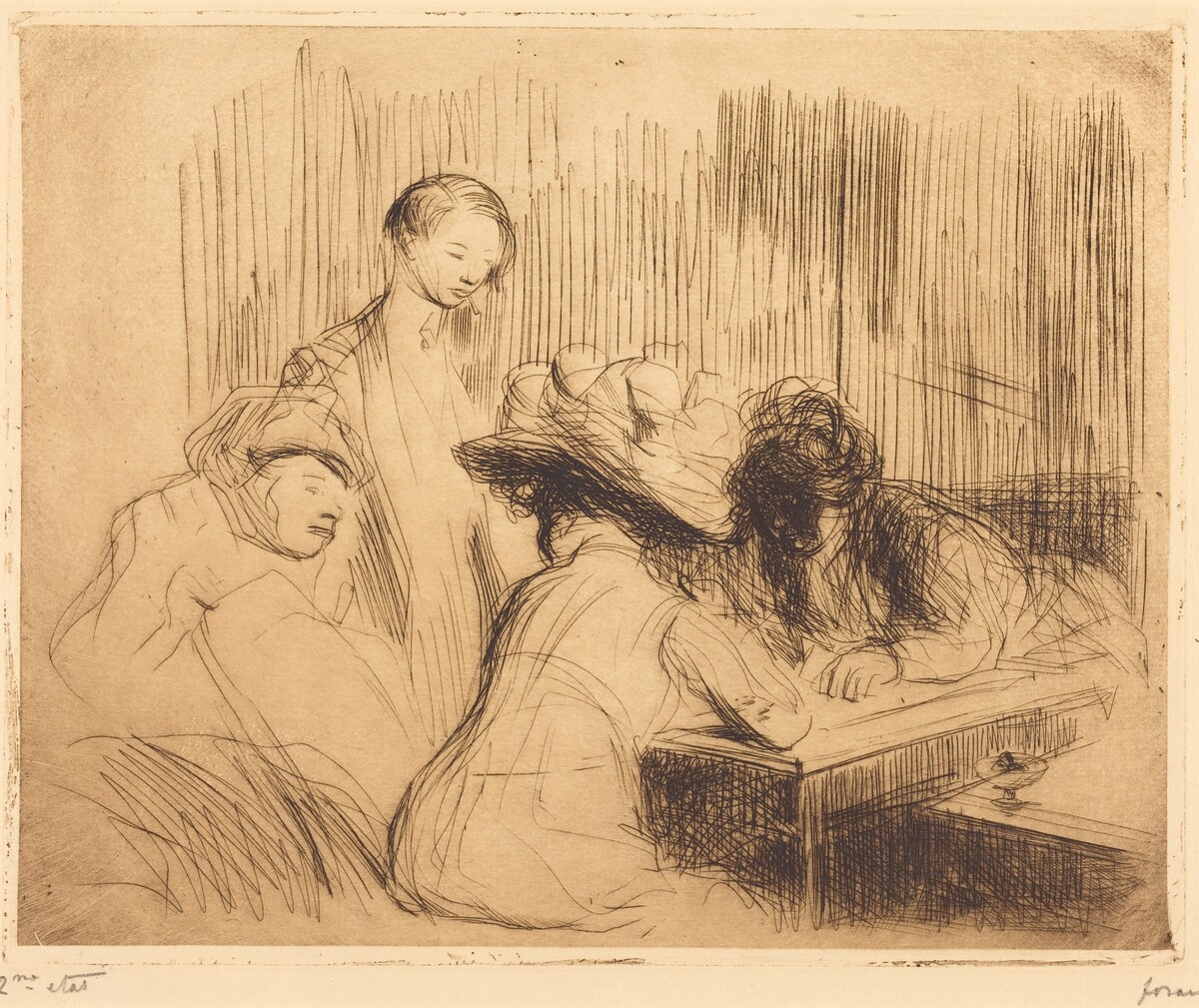 Un caboulet à montmartre (A Dive at Montmartre) by Jean-Louis Forain