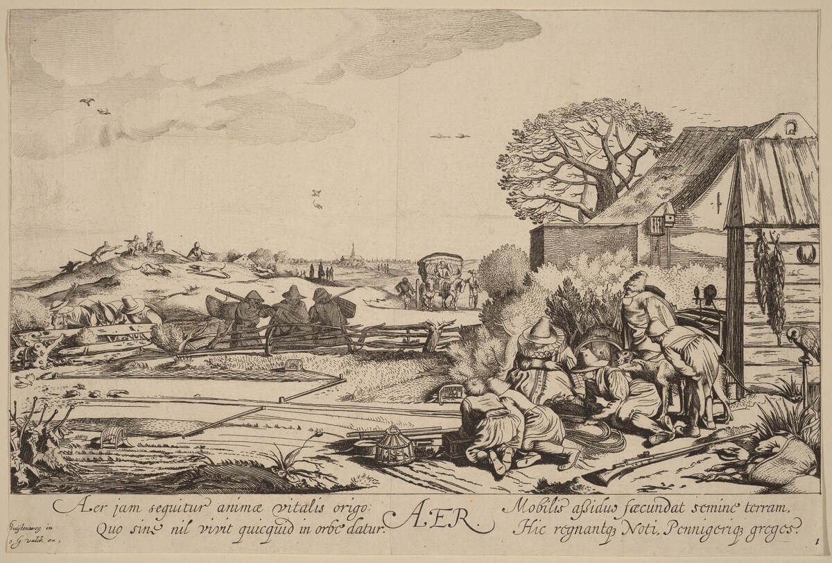 Air by Jan van de Velde II after Willem Buytewech