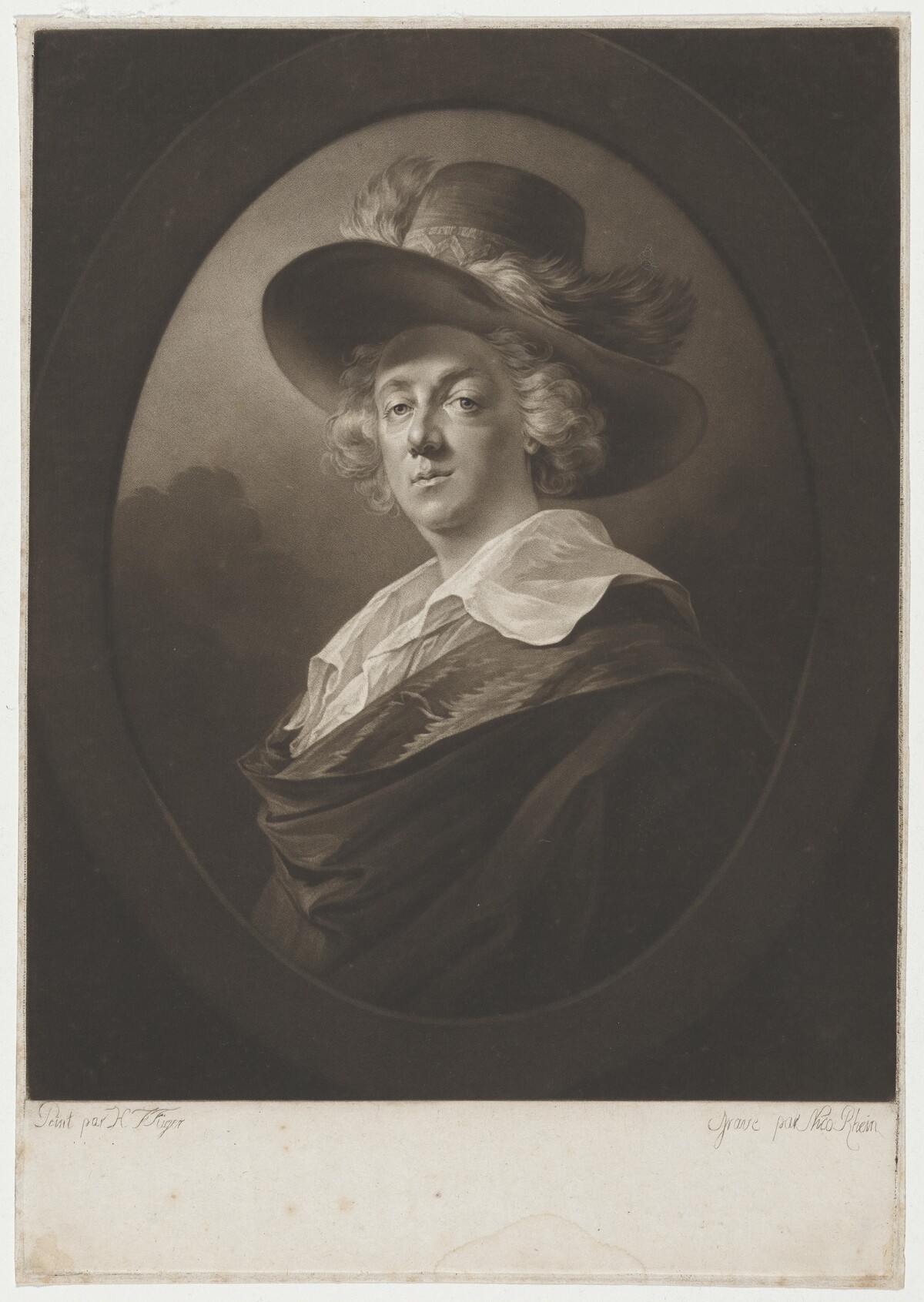 Joseph Barth by Nikolaus Rhein, after Heinrich Friedrich Füger