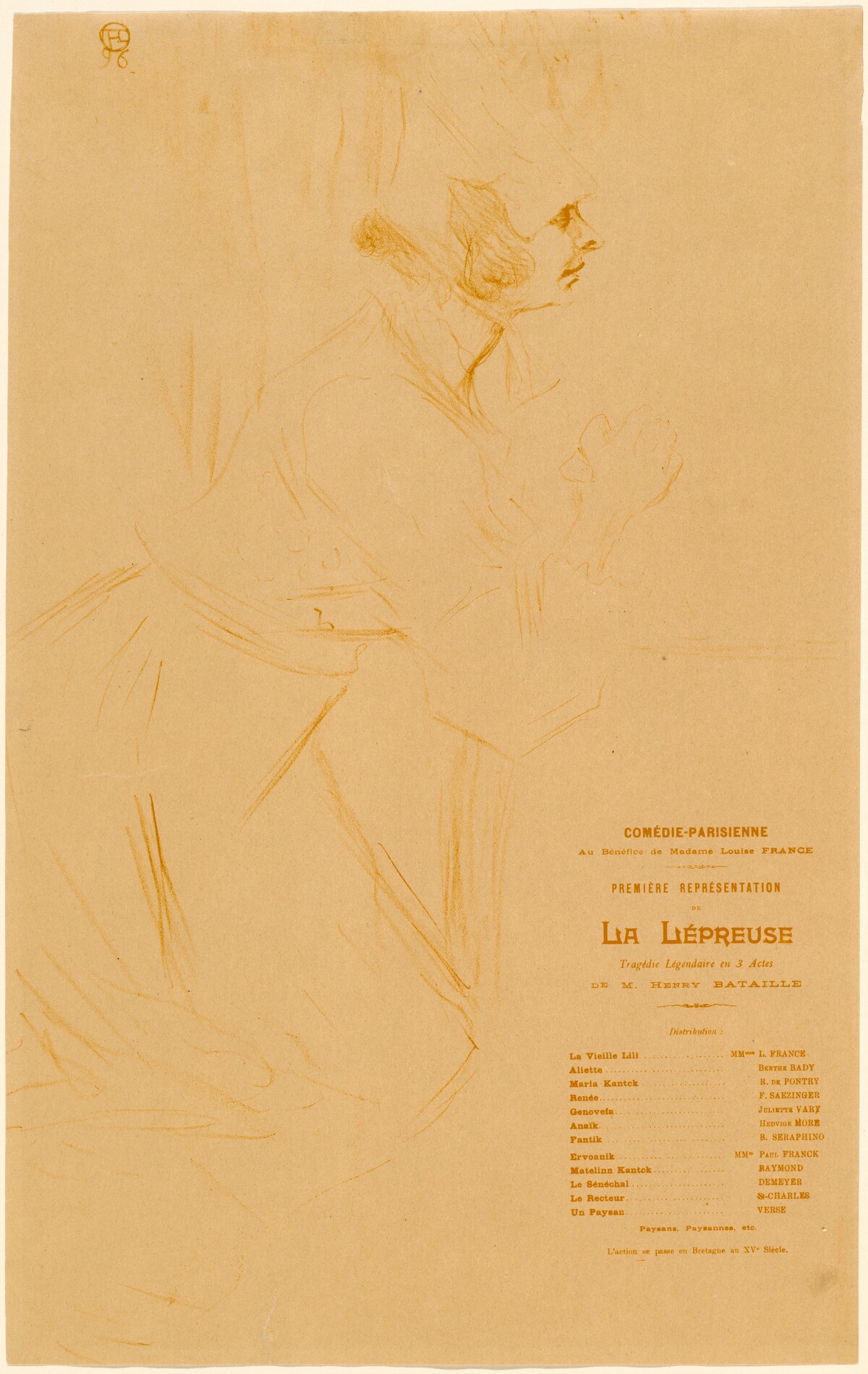 La Lépreuse by Henri de Toulouse-Lautrec