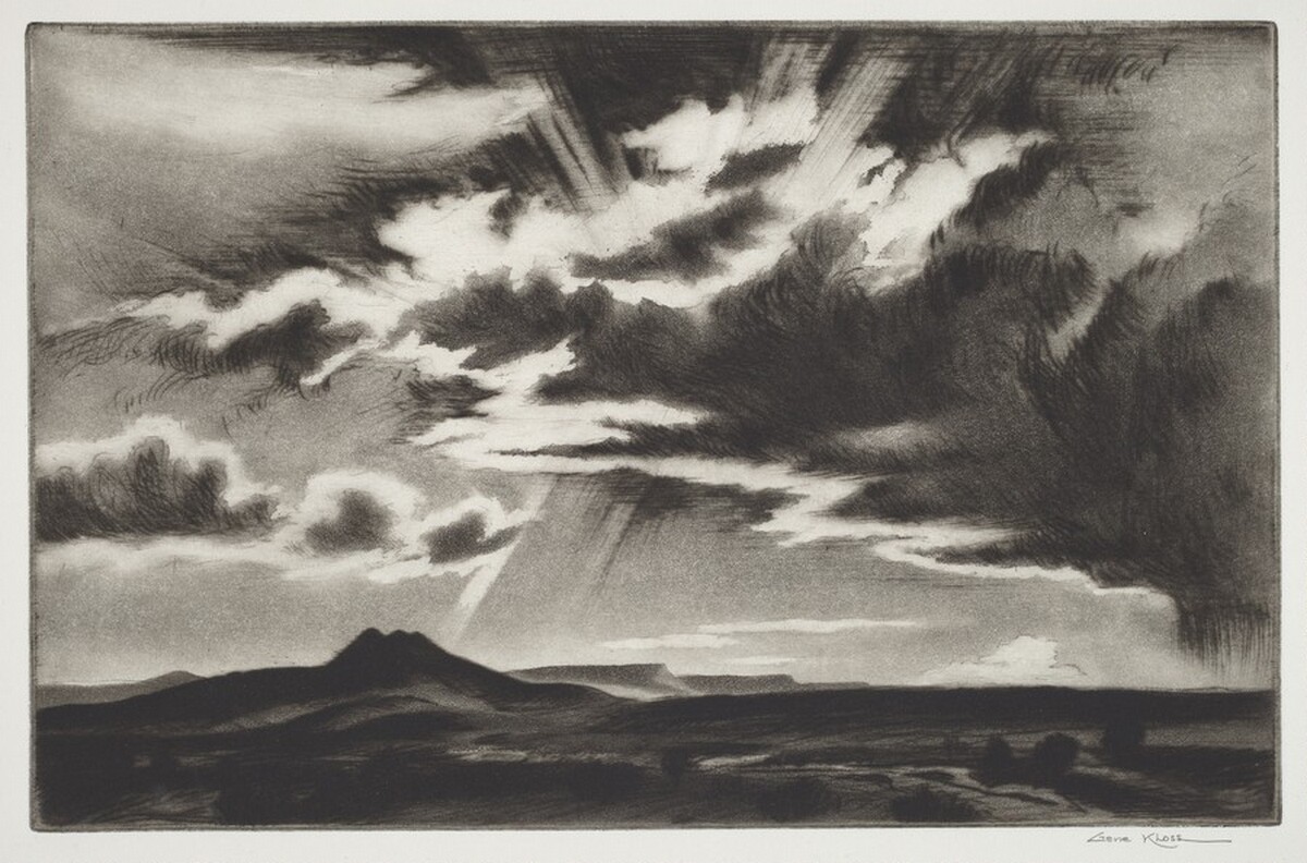 Clouds at Sunset by Gene Kloss