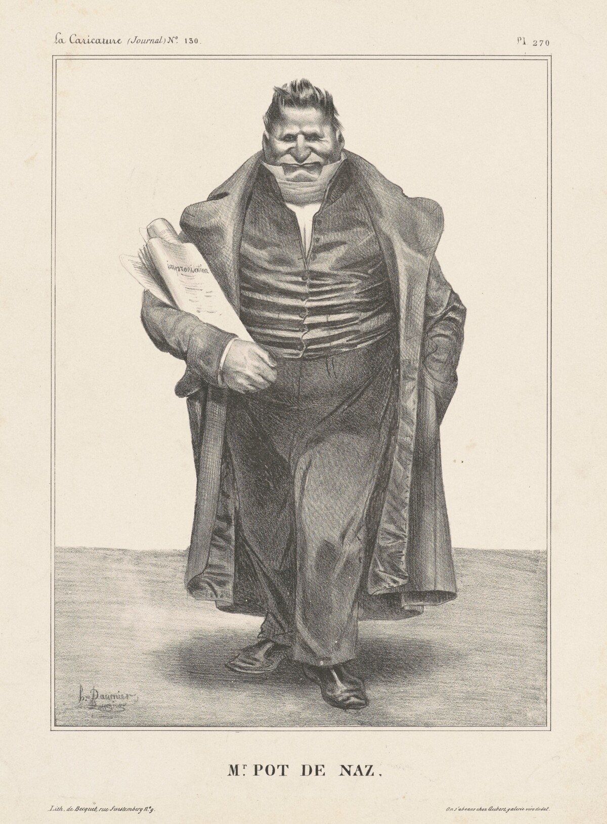Mr. Pot de Noz. by Honoré Daumier