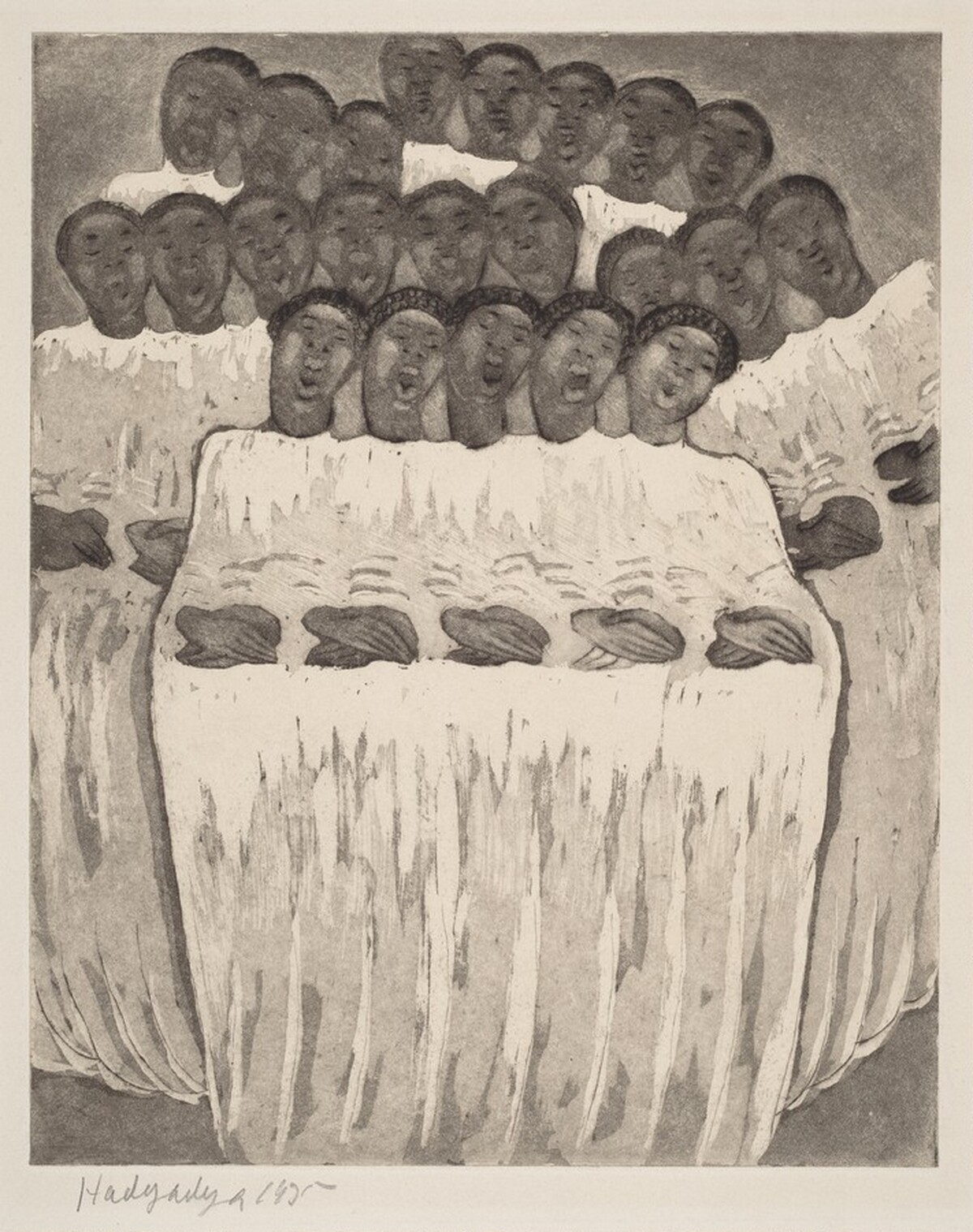 Untitled (Negro Choir) by Miriam (Marussia) Hadgadya