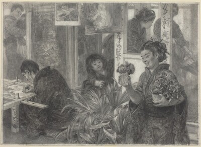 Japanese Artist at Work