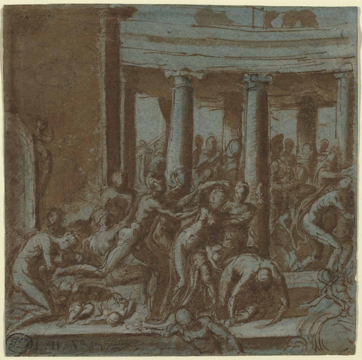 Massacre of the Innocents [recto] by Jacopo Zanguidi, called Bertoia